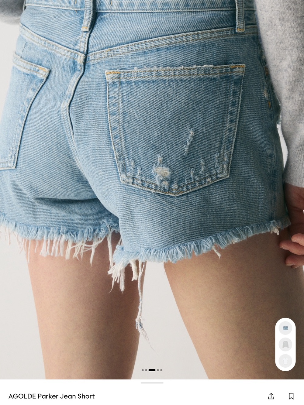 AGOLDE denim short - Picture 2 of 7